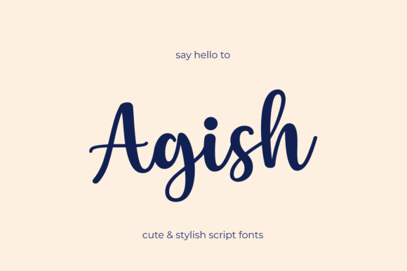 Agish: A Playful Script Font for Creative Projects
