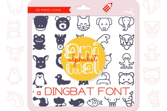 Animal Alphabet Font for Creative Projects