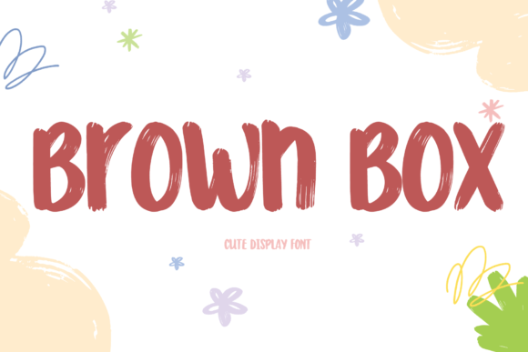 Brown Box Font for Editorial Design