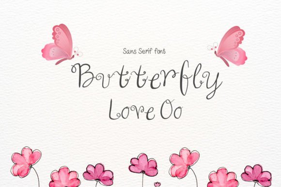 Butterfly Love Oo Font
