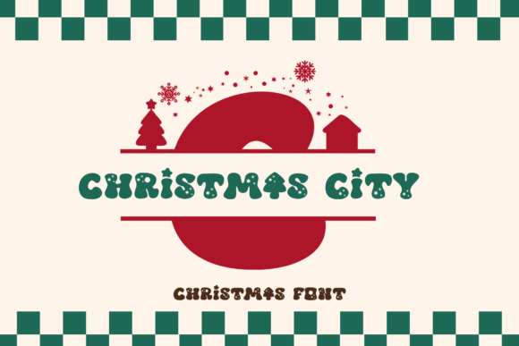 Christmas City Font for Creative Projects