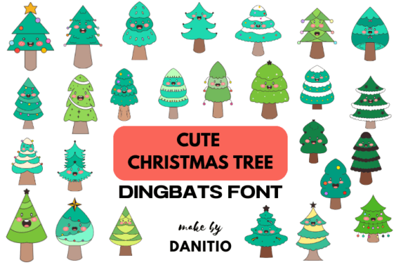 Cute Christmas Tree Font