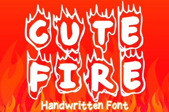 Cute Fire Font: Bold & Playful