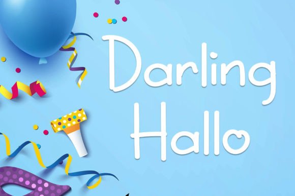 Darling Hallo: A Playful Font for Creative Projects