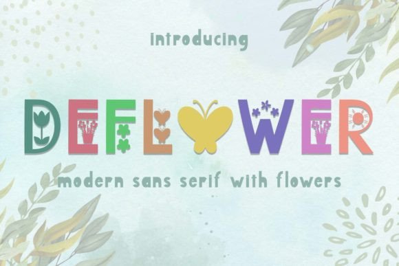 Deflower: A Quirky Font for Creative Projects
