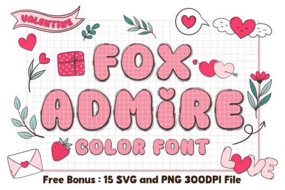 Fox Admire: A Cute Color Font for Makers