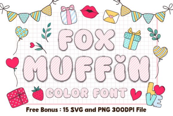 Fox Muffin: A Cute Color Font