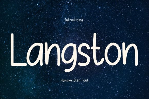 Langston: A Playful Handwritten Font