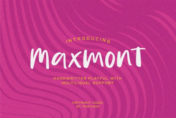 Maxmont: A Bold Handwritten Font for Creative Branding