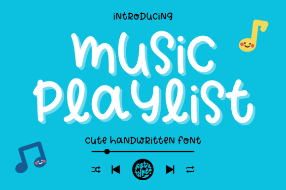 Music Playlist Font for Creative Makers