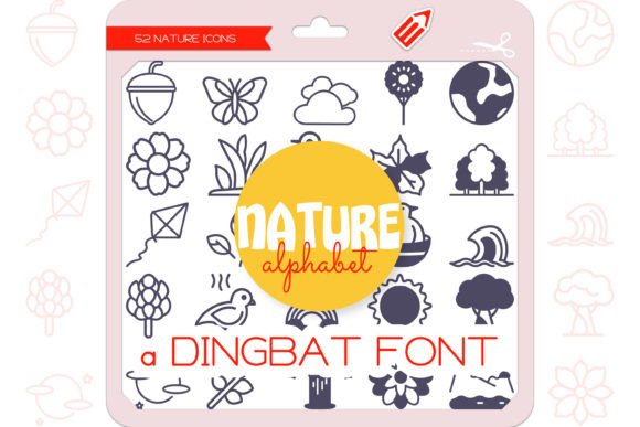 Nature Alphabet Font for Creative Marketing