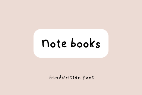 Note Books Font for Business