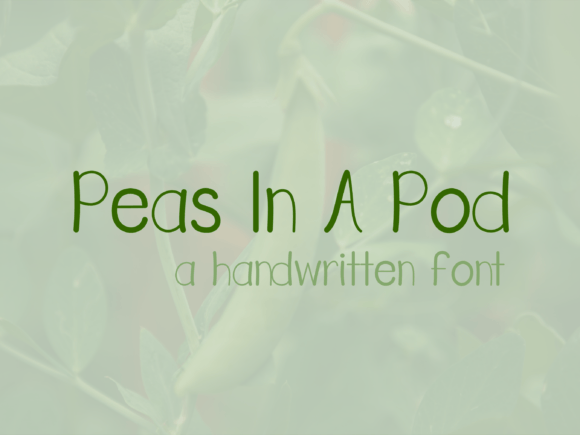 Peas in a Pod: A Delightful Display Font