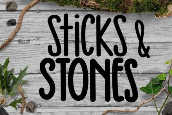 Sticks and Stones Duo Font
