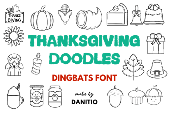 Thanksgiving Doodles Font Review