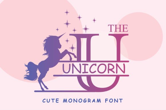 The Unicorn Monogram Font