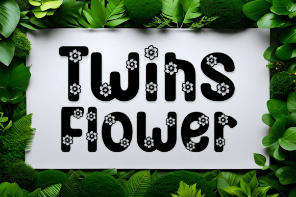 Twins Flower: A Sweet Typeface for Creative Projects