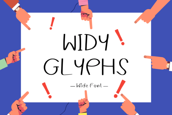 Widyglyphs: A Handwritten Font for Web Design
